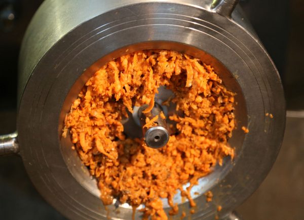 измельчение моркови